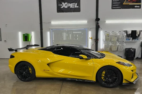 yellow corvette